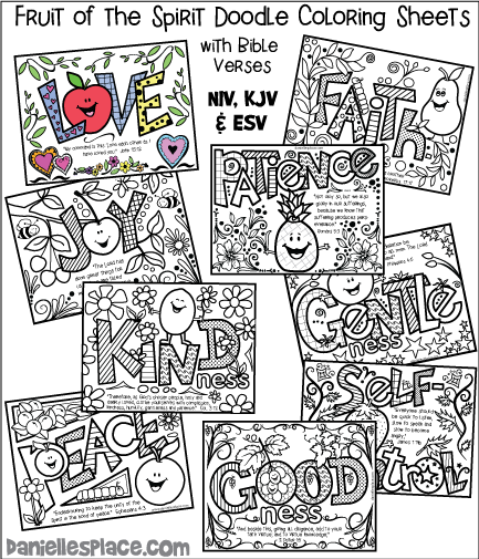 Fruit Of The Spirit Love Coloring Pages