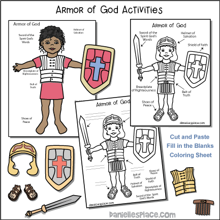 Minecraft Armor of God  Armor of god, Vacation bible school craft