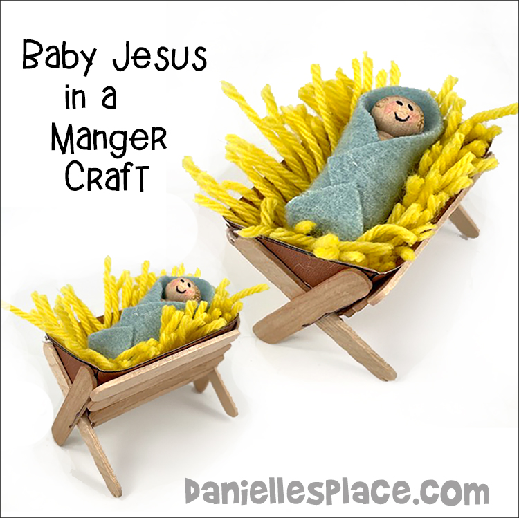 Baby Jesus Manger Craft for Children's Ministry