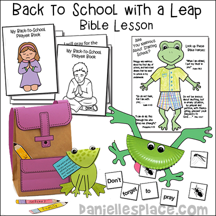 Back to School With a Leap Bible Lesson for Children's Ministry including frog-themed Bible Crafts and Bible  review games