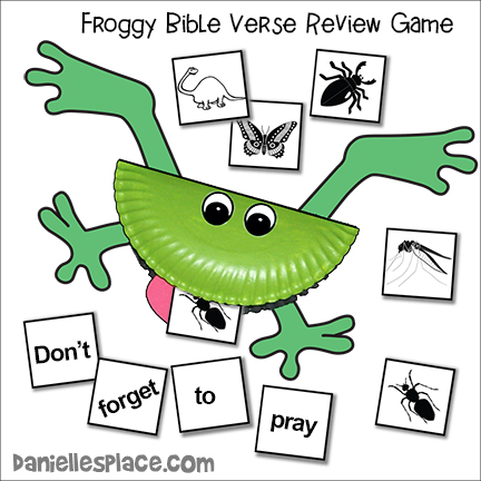 "Don't Forget to Pray" Froggy Shares the Bible Verse Review Game