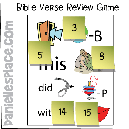 Job Printable Bible Verse Rebus Game for Children's Ministry