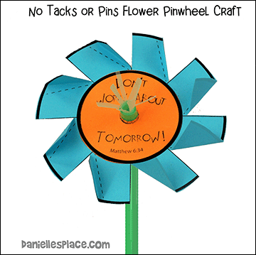 No Tacks, No Pins Paper Pinwheel Craft for Kids