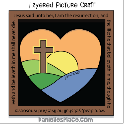 Cross at Calvary Bible Picture Craft for Children's Ministry