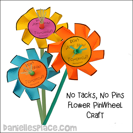 No Tacks, No Pins Paper Pinwheel Craft for Kids