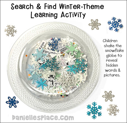 Winter-themed Search & Find Learning Activity