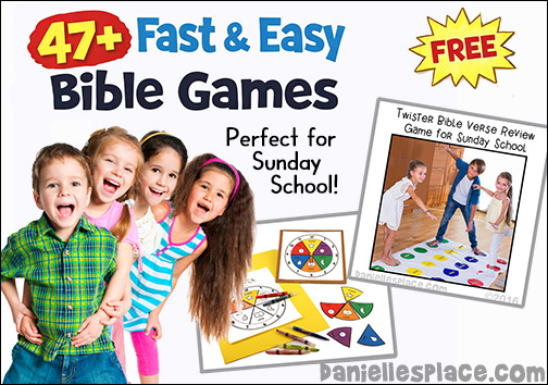 Free Download - Fast and Easy Bible Games for Children's Ministry and Sunday School - Games with a purpose - Bible verse review games and Bible Lesson Review Games