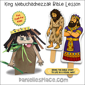 King Nebuchadneazzar Bible Crafts and Lesson for Children