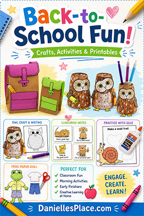 Back to School Crafts - Fun games, and Activiteis to prepare for school