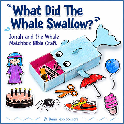Jonah and the Whale Matchbox Bible Craft for Children's Ministry and Sunday School craft 