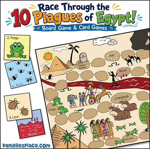 The Plagues of Egypt Board Game and Card Games for Children's Ministry