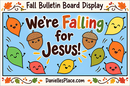 We're Falling for Jesus Bulletin Board Display