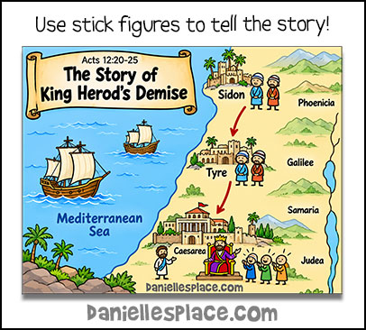 The story of King Herod's Demise Interactive Bible story lesson.