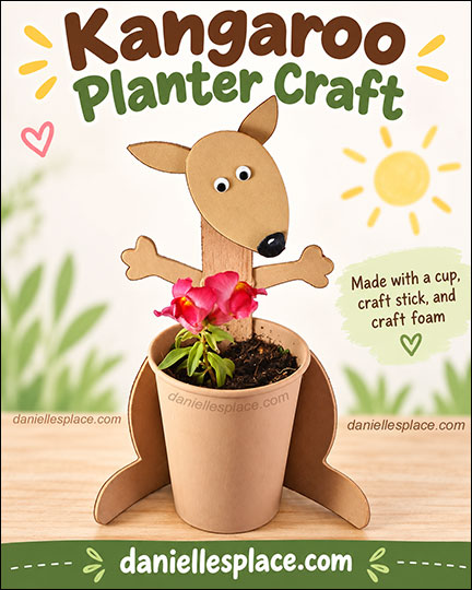 Kangaroo Planter Craft for Children