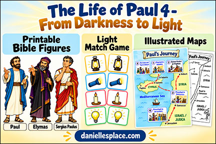 Life of Paul 4 Bible Lesson about Paul and Barnabas meeting the Roman Govenor and a sorcerer