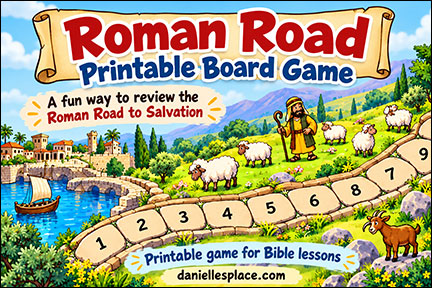 Roman Road Printable Board Game for The Life of Paul Acts 13