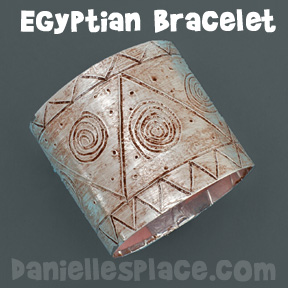 Egyptian Bracelet Craft www.daniellesplace.com