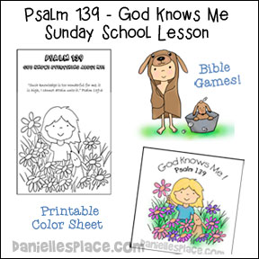 Psalm 139 - "God Knows Me" Bible Lesson for Children