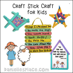 Craft Stick Crafts for Kids from www.daniellesplace.com