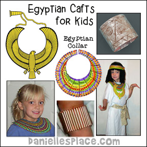 Egyptian Crafts and Learning Activities from www.daniellesplace.com