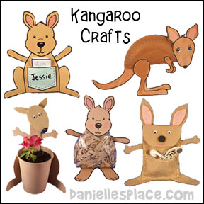 Kangaroo Crafts and Learning Activities from www.daniellesplace.com