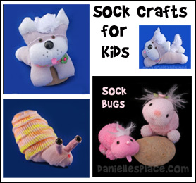 Sock Crafts for Kids from www.daniellesplace.com