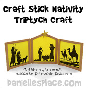 Nativity Triptych Christmas Craft