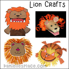 Lion Crafts for Preschool, Children, and Sunday School from www.daniellesplace.com