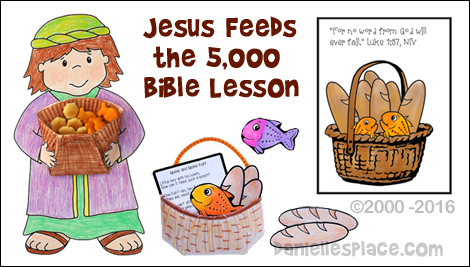 jesus feeds the 5000 clipart