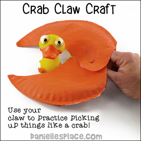 Crab Claw Craft and Activity