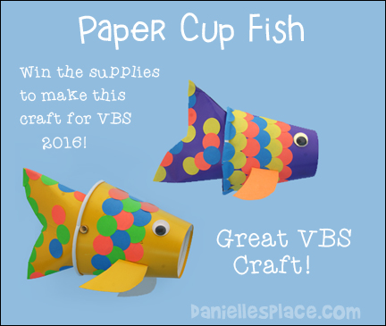 Paper Cup Fish Craft for VBS