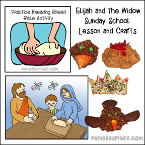 Elijah and the Widow Bible Lesson and Crafts