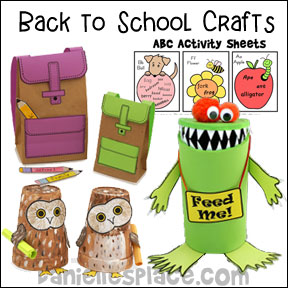Back to School Crafts - Great crafts to  help your child get ready for school