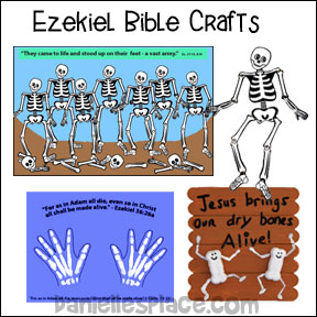 "Ezekiel Dry Bones Craft Stick Bible Craft for Sunday School www.daniellesplace.com