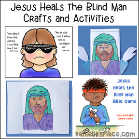 Jesus Heals the Blind Man Crafts and Learning Activities