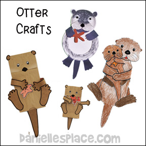Otter Crafts for Kids from www.daniellesplace.com
