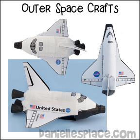 Outer Space Crafts for Kids - Make the Endeavour Space Shuttle