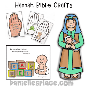 Hannah and Baby Samuel Bible Crafts and Bible Games for Children's Ministry