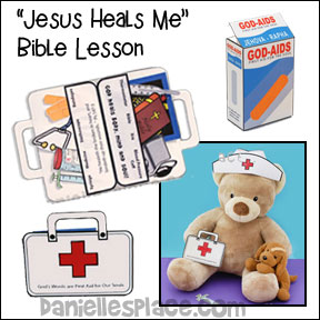 Jesus Heals Me Bible Lesson and Bible Crafts from www.daniellesplace.com