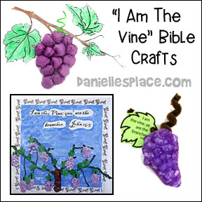 Vine and Branches Bible Crafts and Activities for Children's Ministry from www.daniellesplace.com