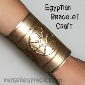 Egyptian Bracelet Craft from www.daniellesplace.com