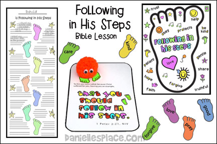 Following Footstep Bible Lesson Ad 