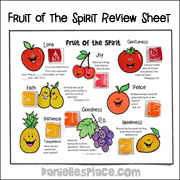 Fruit of the Spirit Review Sheet