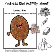 Kindness Kiwi Activity Sheet