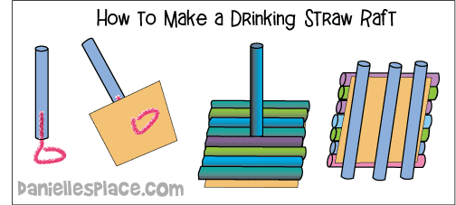How to Make a Drinking Straw Raft