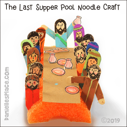Jesus Washes the Disciples Feet Display Craft for Kids