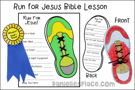 Running for Jesus Bible Crafts