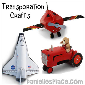 Transportation Crafts from www.daniellesplace.com