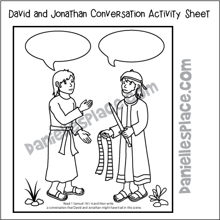 David and Jonathan Bible Crafts
