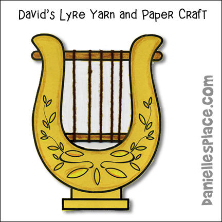 David's Lyre Yarn and Paper Craft for Children's Ministry